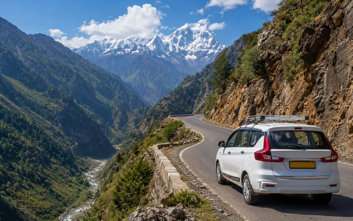 Dharchula to Adi Kailash and Om Parvat by 4x4 – mountain road and travel scenery in Uttarakhand