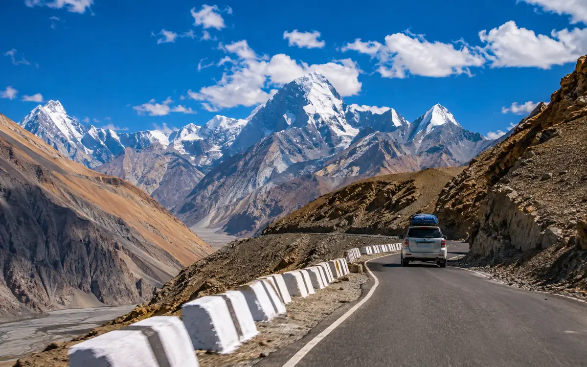 Adi Kailash and Om Parvat: the road journey – mountain road and travel scenery in Uttarakhand