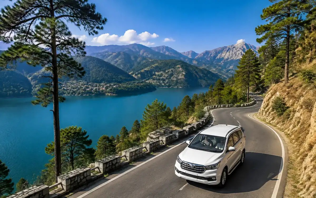 How hill taxi pricing actually works in Kumaon – mountain road and travel scenery in Uttarakhand