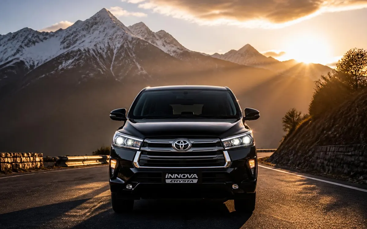 Book a taxi – mountain road and travel scenery in Uttarakhand